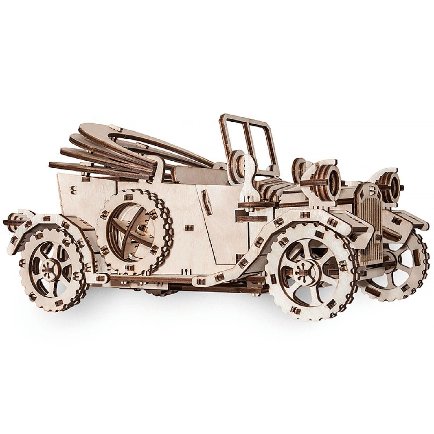 Retrocar | Vintage Car Mechanical Wood Puzzle Eco Wood Art--