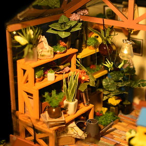 Cathy's Flower House (Greenhouse)-Miniature House-Robotime--