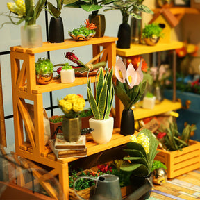 Cathy's Flower House (Greenhouse)-Miniature House-Robotime--