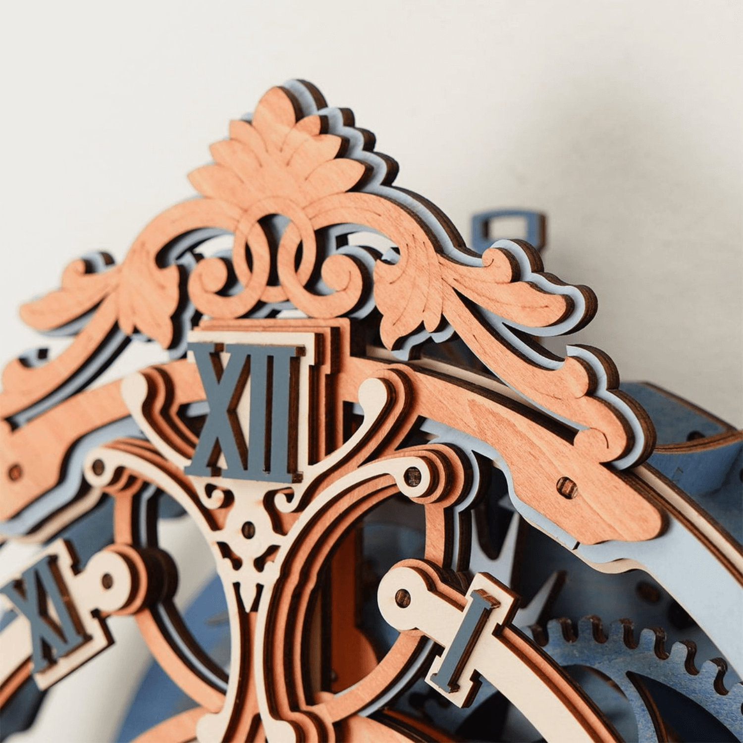 Romantic Wall Clock | ROKR-Mechanical Wooden Puzzle-Robotime--