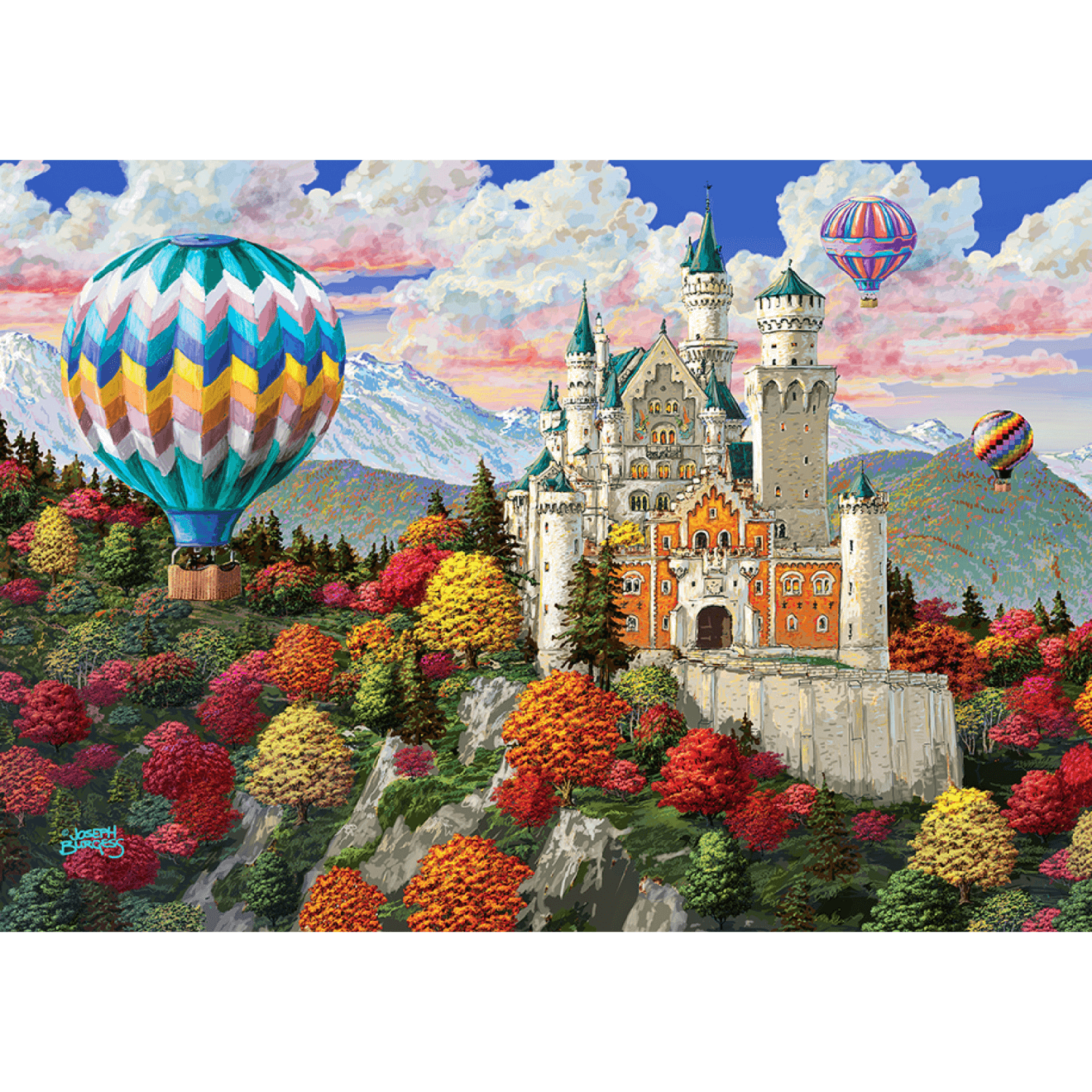 Das Schloss Neuschwanstein Puzzle | Holz Puzzle 1010-Holzpuzzle-WoodenCity--