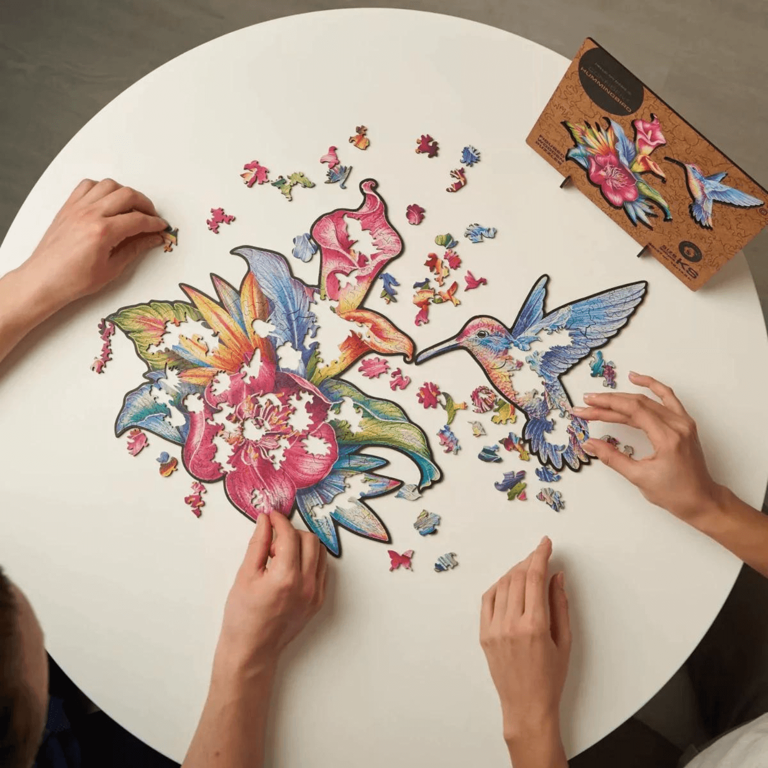 Ongrijpbare Kolibrie Houten Puzzel Unidragon--