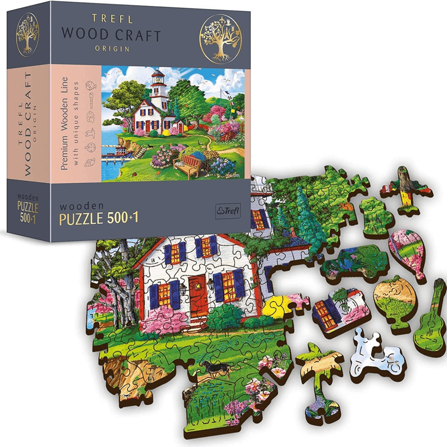 Oasis d'été | Puzzle en bois 500+1-Puzzle en bois-TREFL--