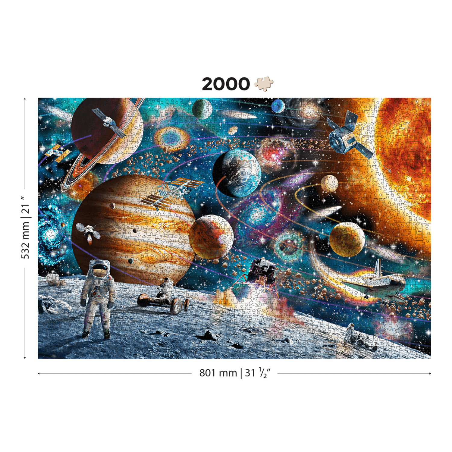 Space Odyssey | Houten Puzzel 2000- HoutenStad...