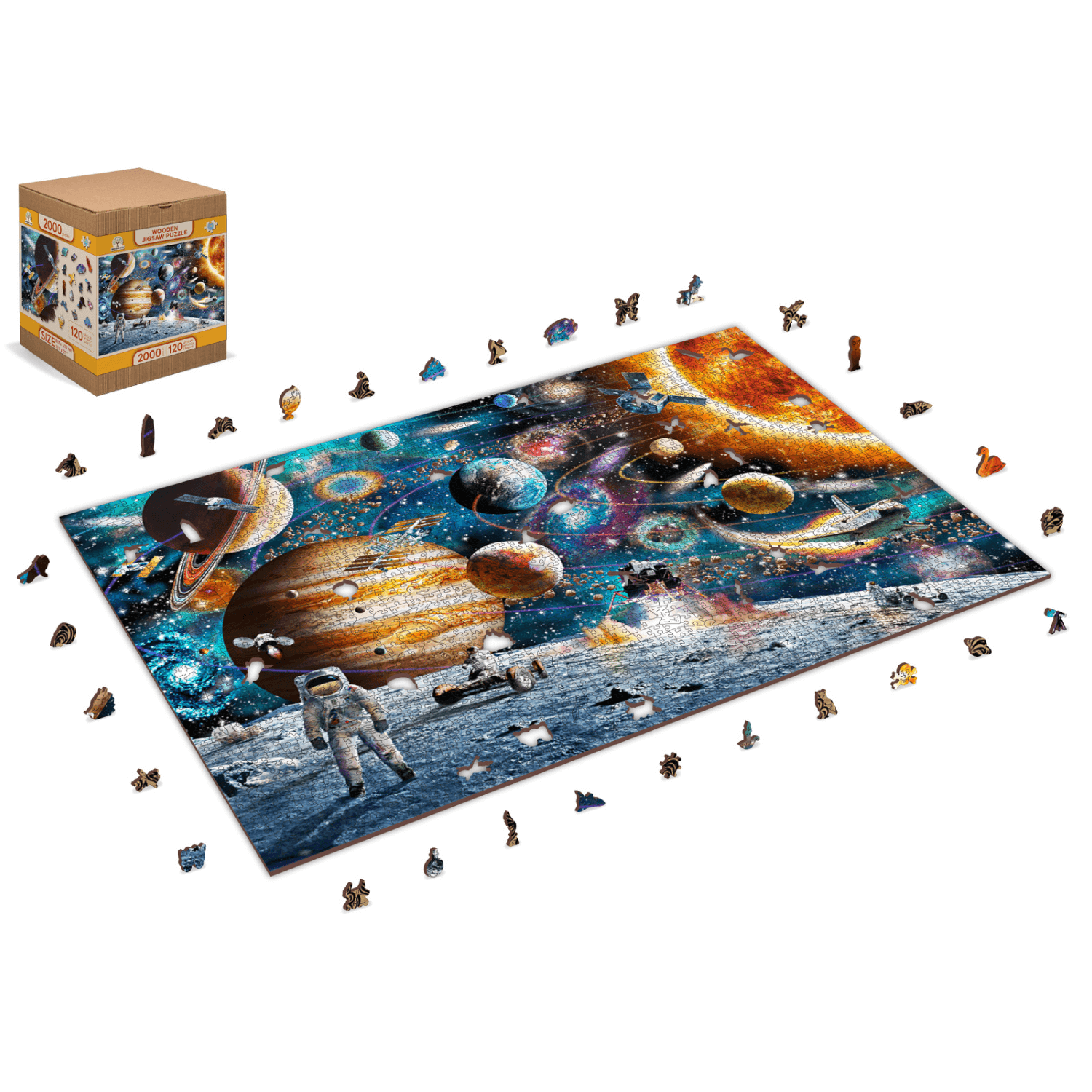 Space Odyssey | Houten Puzzel 2000- HoutenStad...