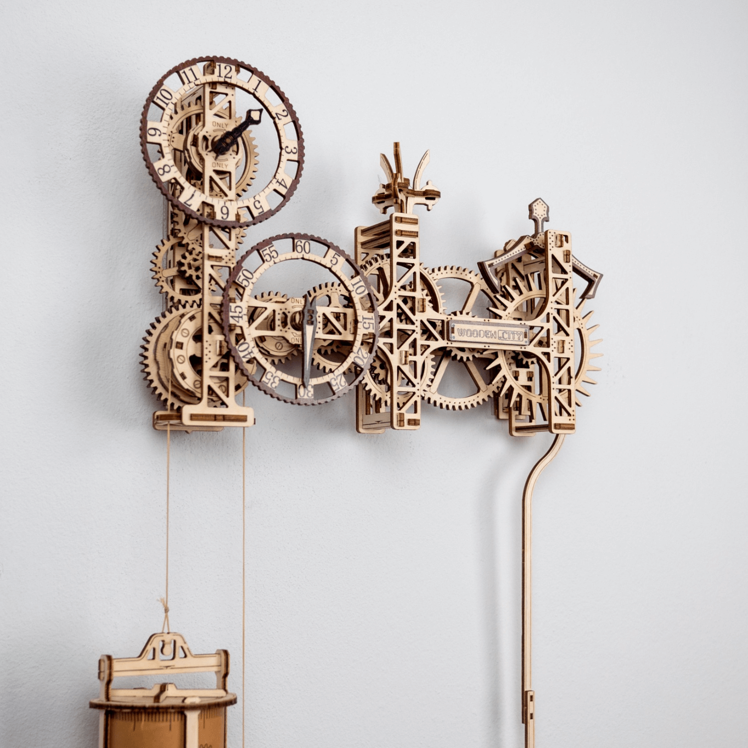 Steampunk Wall Clock | Wall Clock Mechanical Wooden Puzzle WoodenCity--
