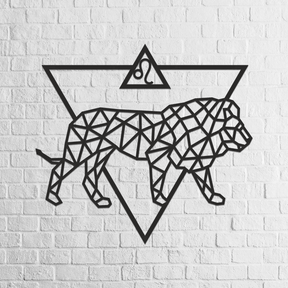 Signe du zodiaque Lion | Puzzle mural-Eco-Wood-Art--