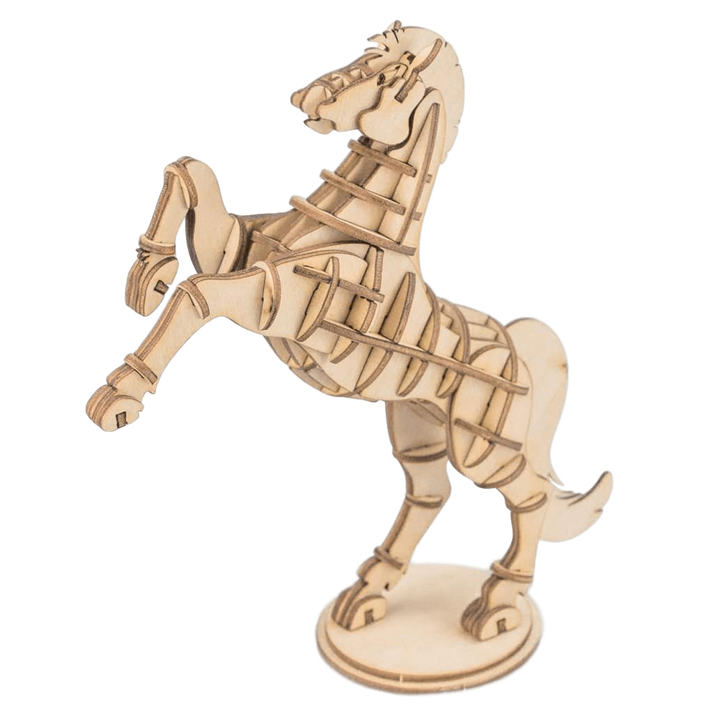 3D puzzel paard-3D puzzel-Robotime--