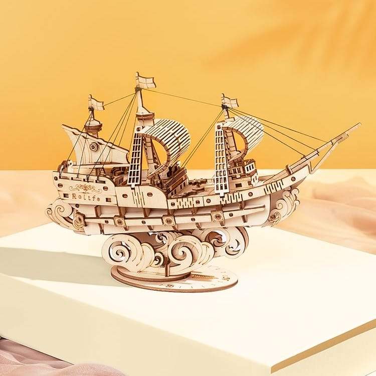 Segelschiff-3D Puzzle-Robotime--