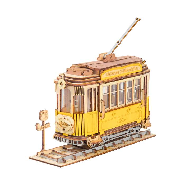 Retro stijl Tramway-3D puzzel-Robotime--