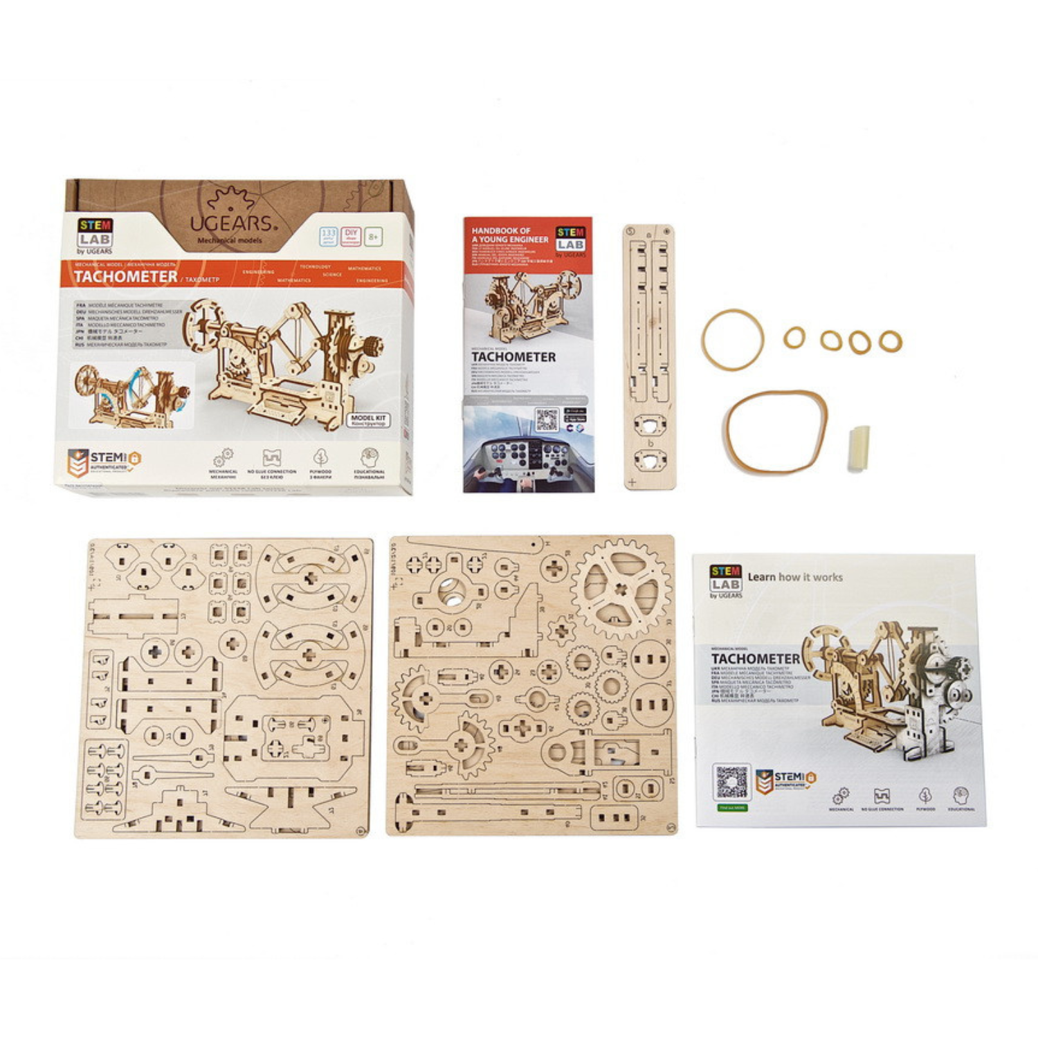 Tachometer-Mechanisches Holzpuzzle-Ugears--