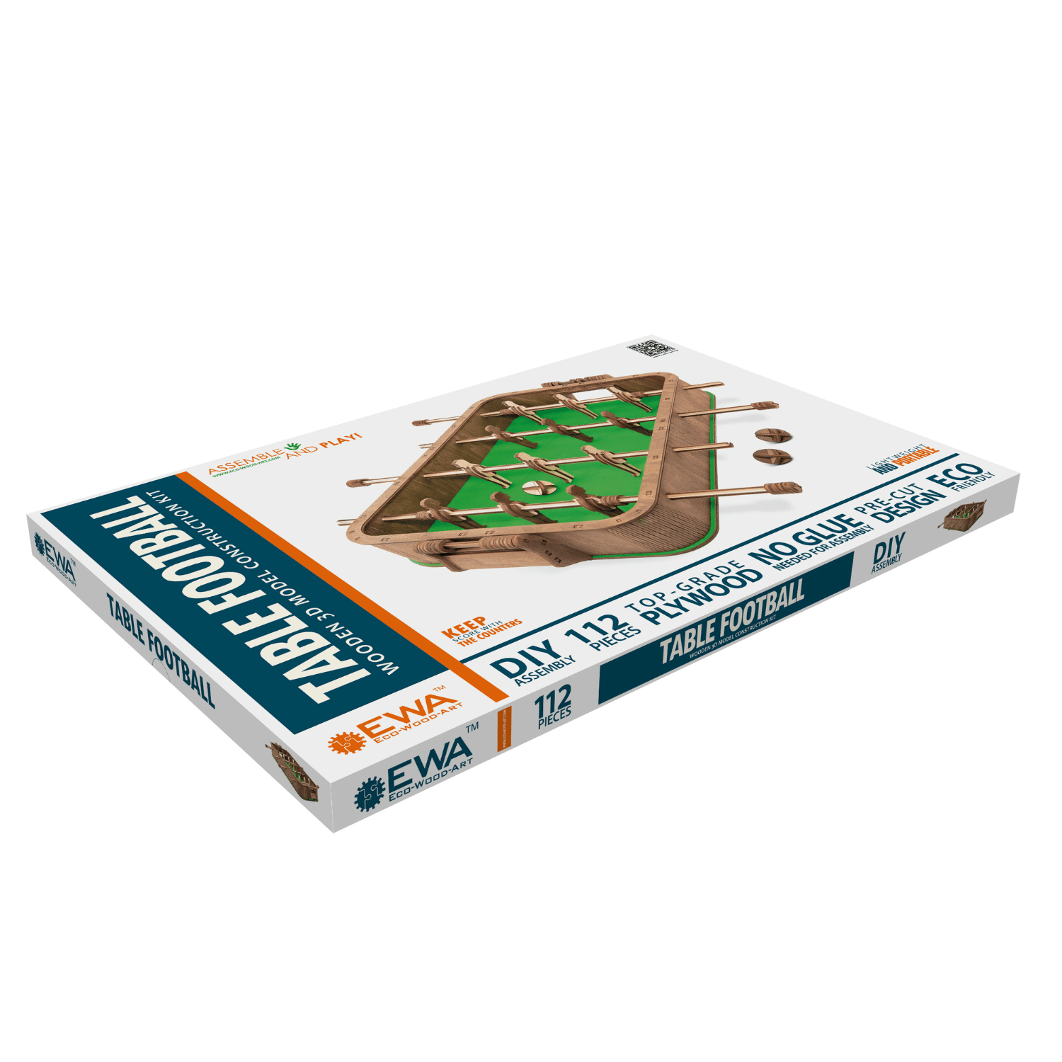 Table Football | Foosball-Mechanical Wooden Puzzle-Eco-Wood-Art--