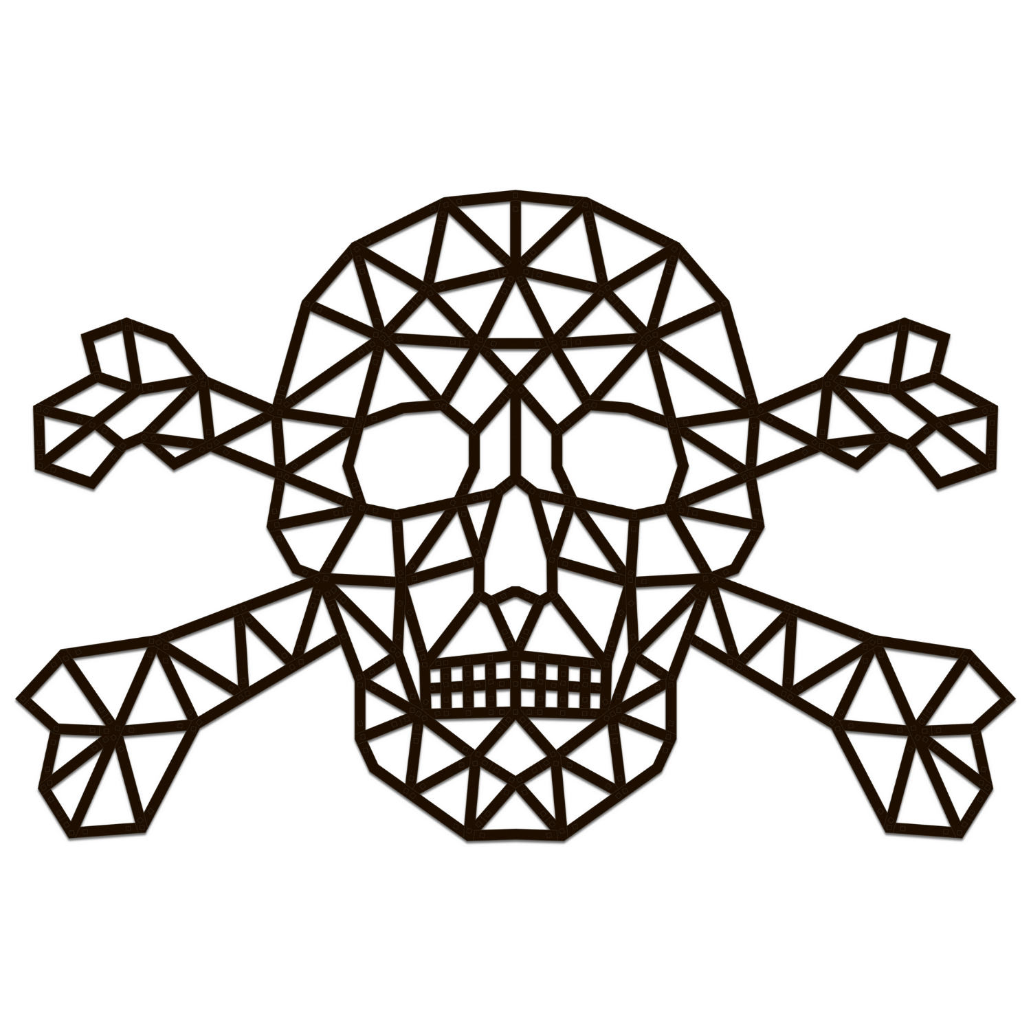 Totenkopf | Wandpuzzle-Wandpuzzle-Eco-Wood-Art--