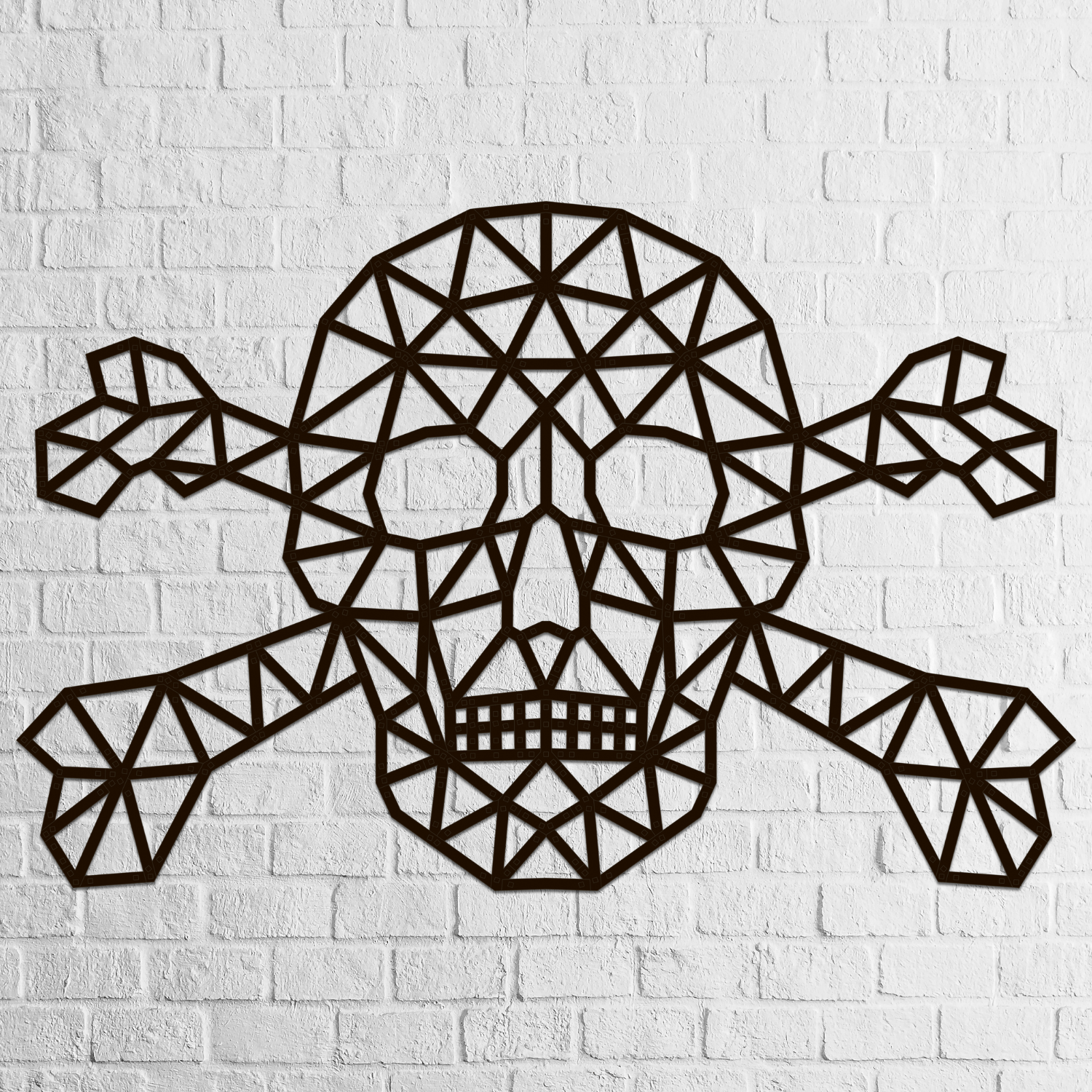 Totenkopf | Wandpuzzle-Wandpuzzle-Eco-Wood-Art--