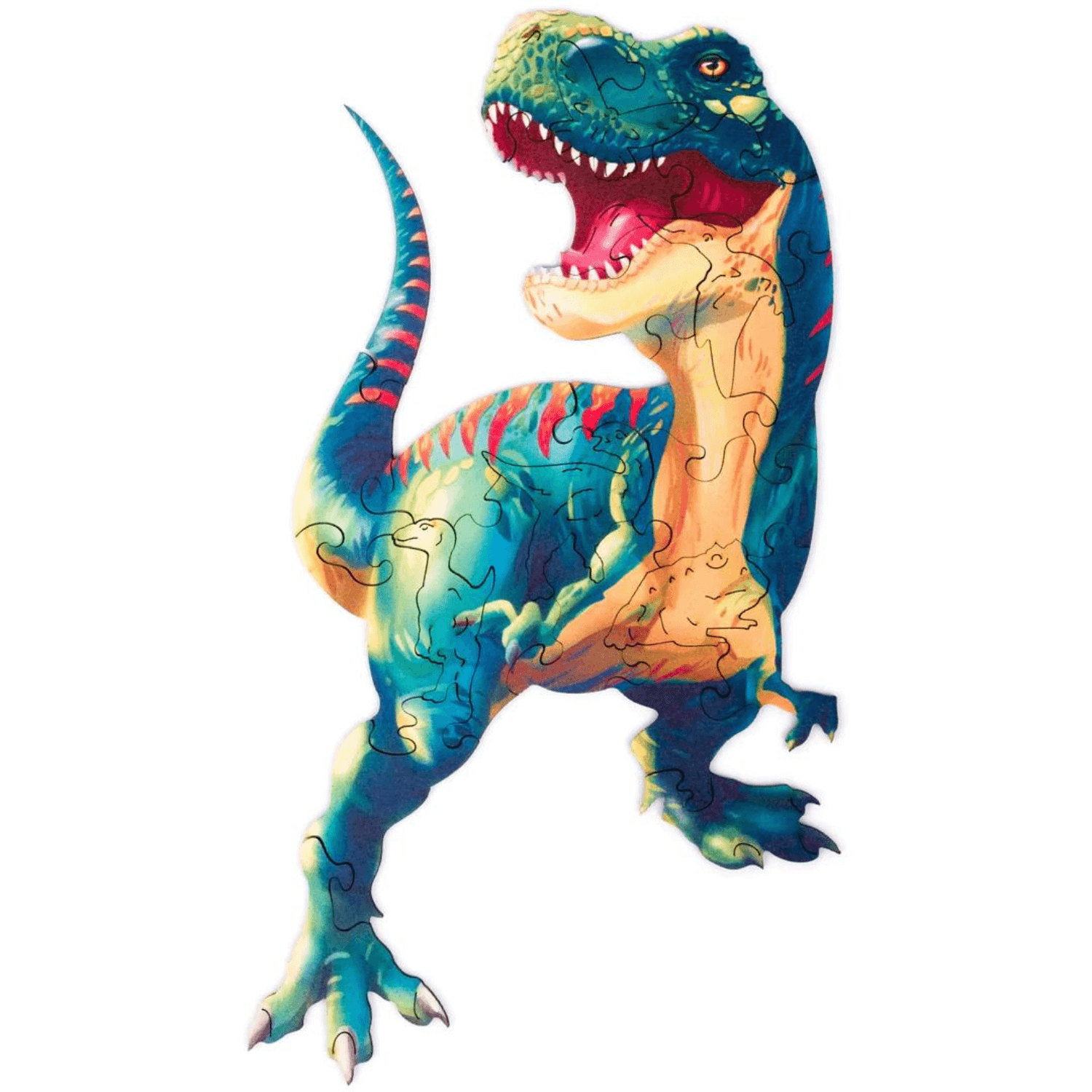 Tyrannosaurus Rex Puzzle-Holzpuzzle-Unidragon--