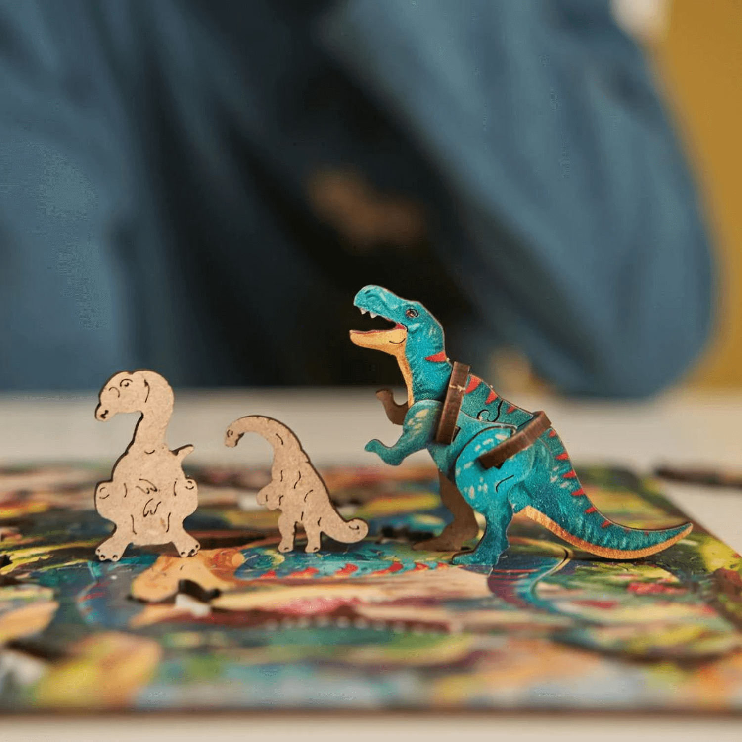 Tyrannosaurus Rex Puzzle-Holzpuzzle-Unidragon--