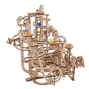 Marble Run With Spiral Elevator Mechanical Wooden Puzzle Ugears--