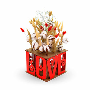 Decoratieve vaas met verschillende motieven | Houten bouwpakket-3D puzzel-Eco-hout-kunst-vaas-liefde-ewa-4815123002895