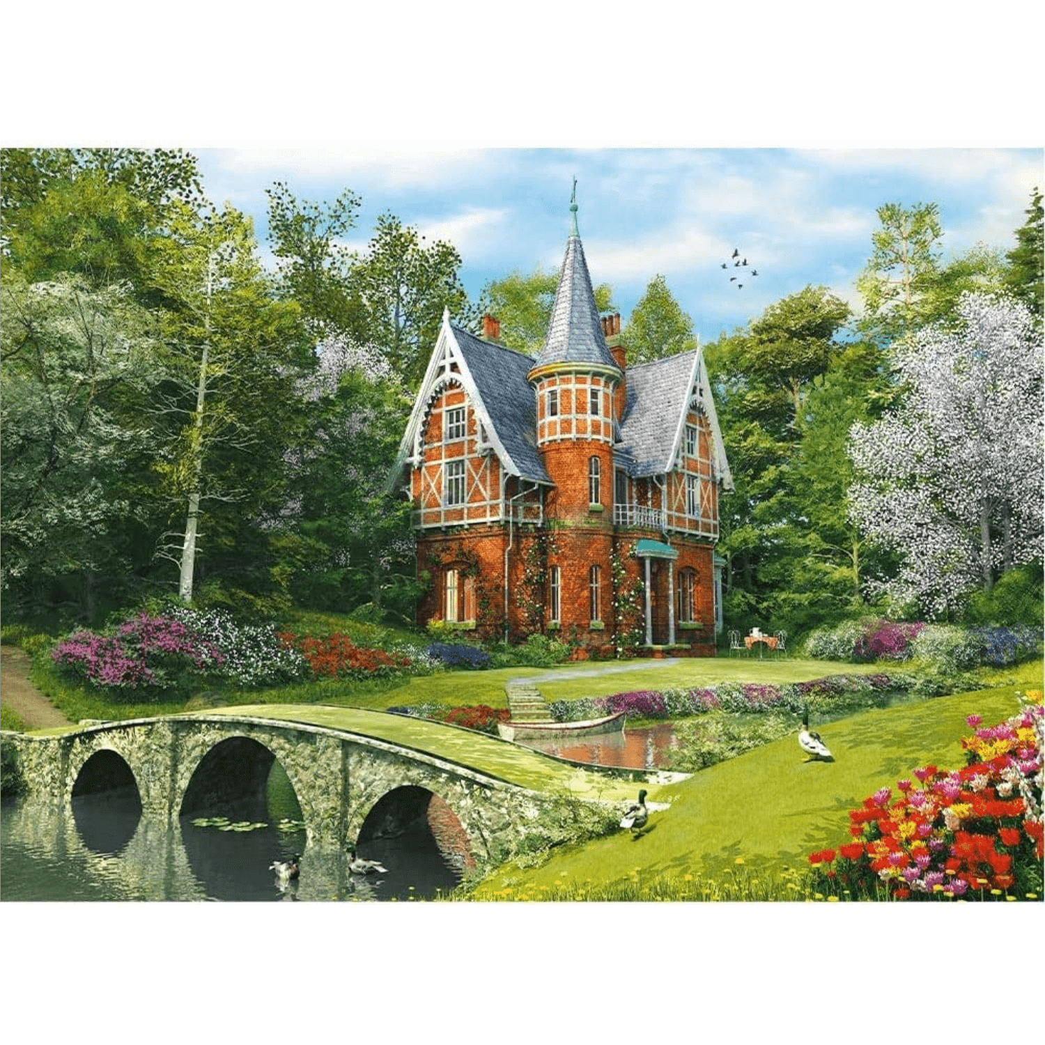 Victorian House | Wood Puzzle 1000-wood puzzle-TREFL--