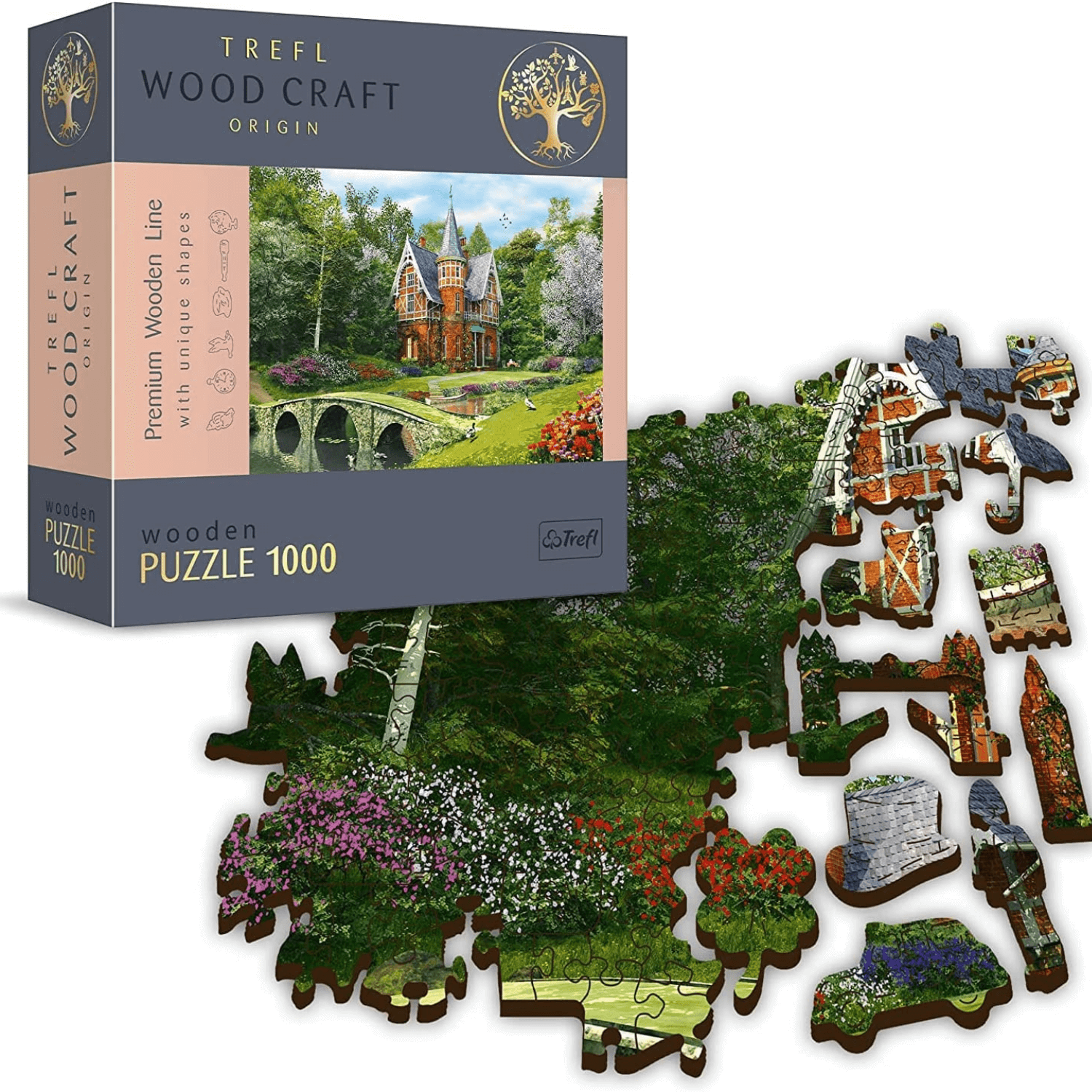 Maison victorienne | Puzzle en bois 1000-Puzzle en bois-TREFL--