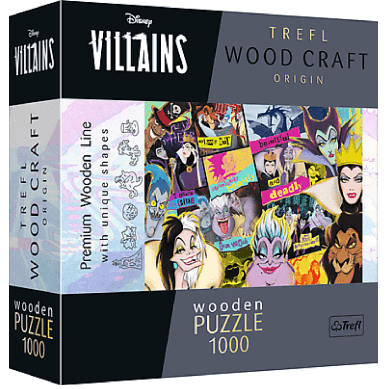 Villains Reunion | Disney | Holz Puzzle 1000-Holzpuzzle-TREFL--