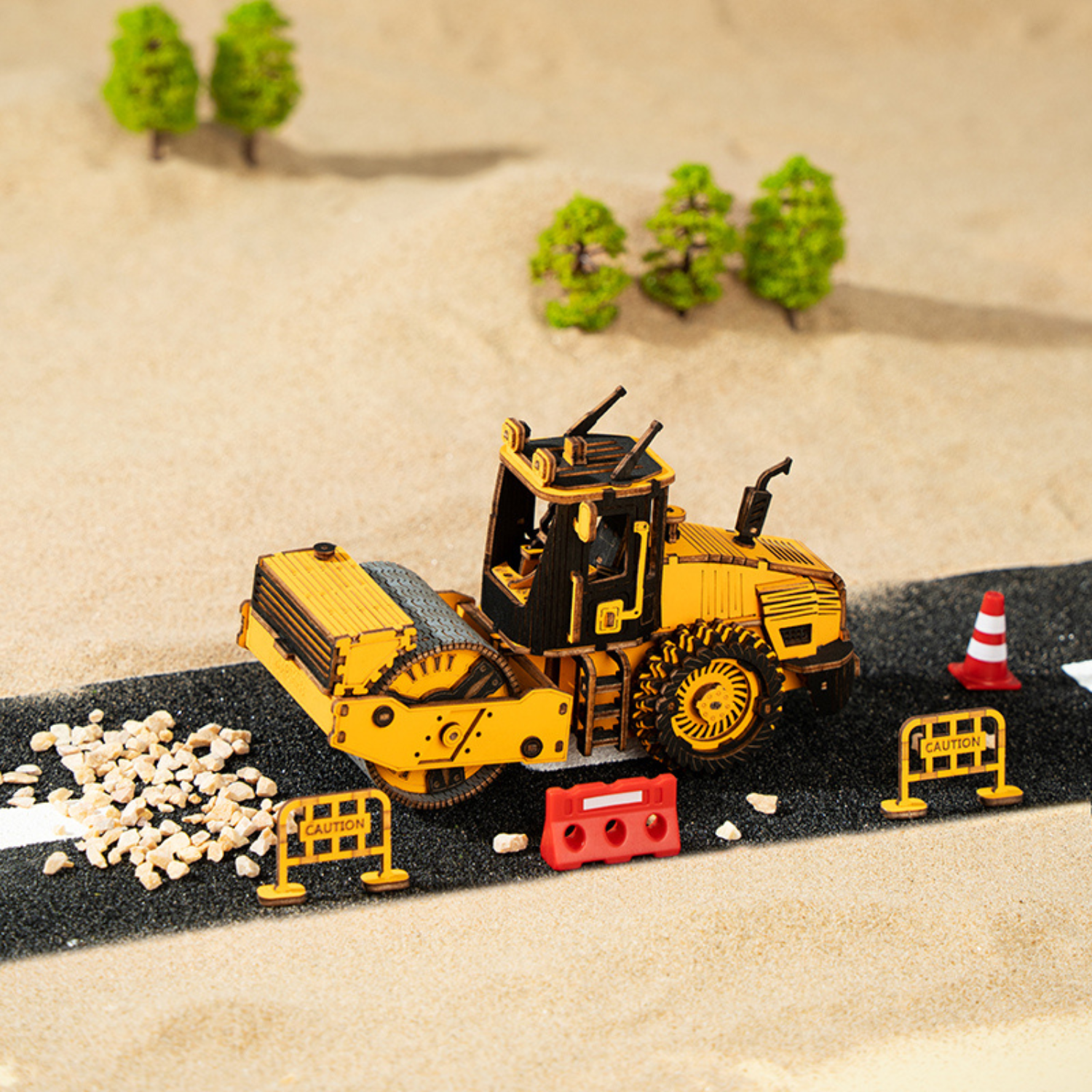 Roller | Construction Machinery 3D Puzzle Robotime--