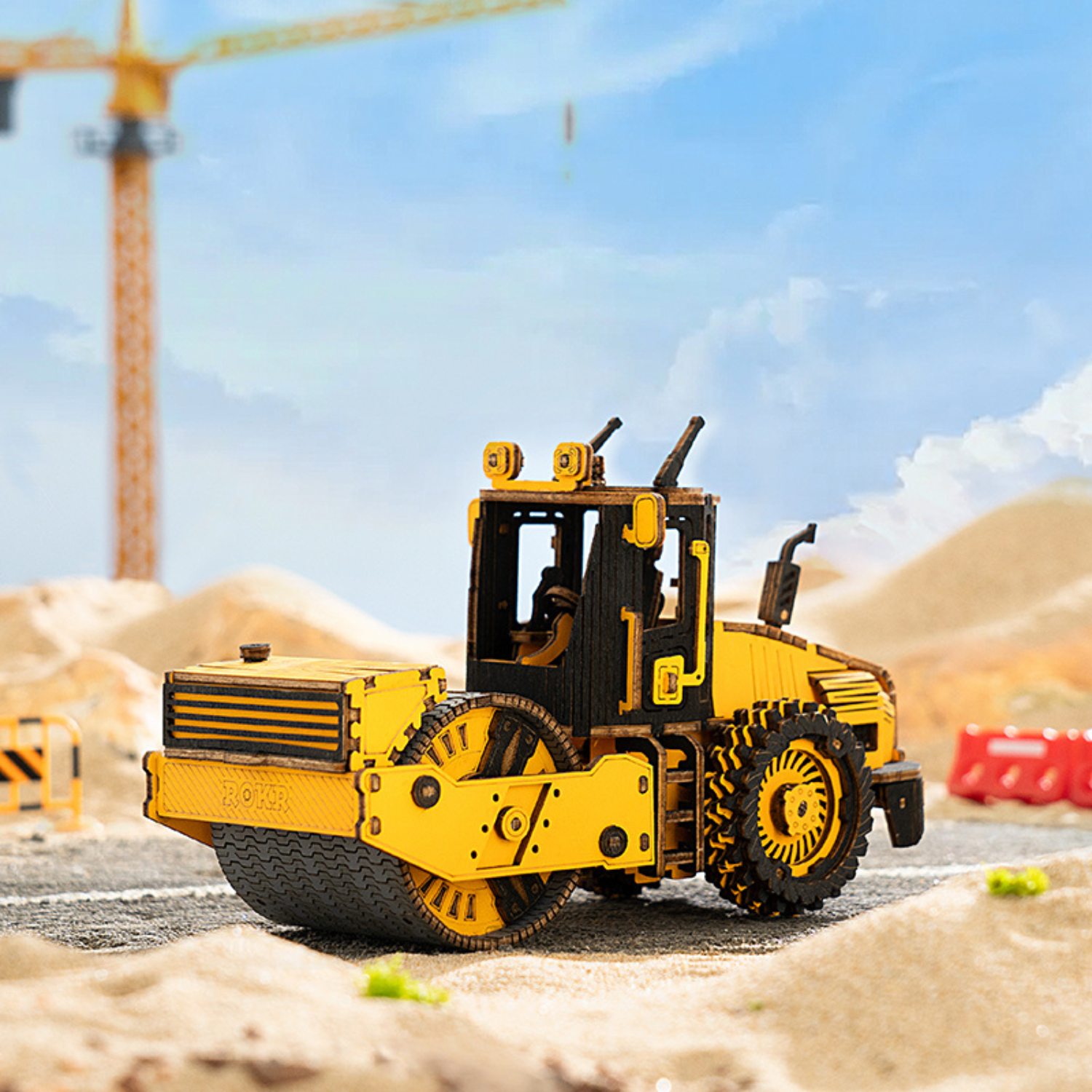 Roller | Construction Machinery 3D Puzzle Robotime--