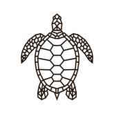 Wasserschildkröte | Wandpuzzle-Wandpuzzle-Eco-Wood-Art--