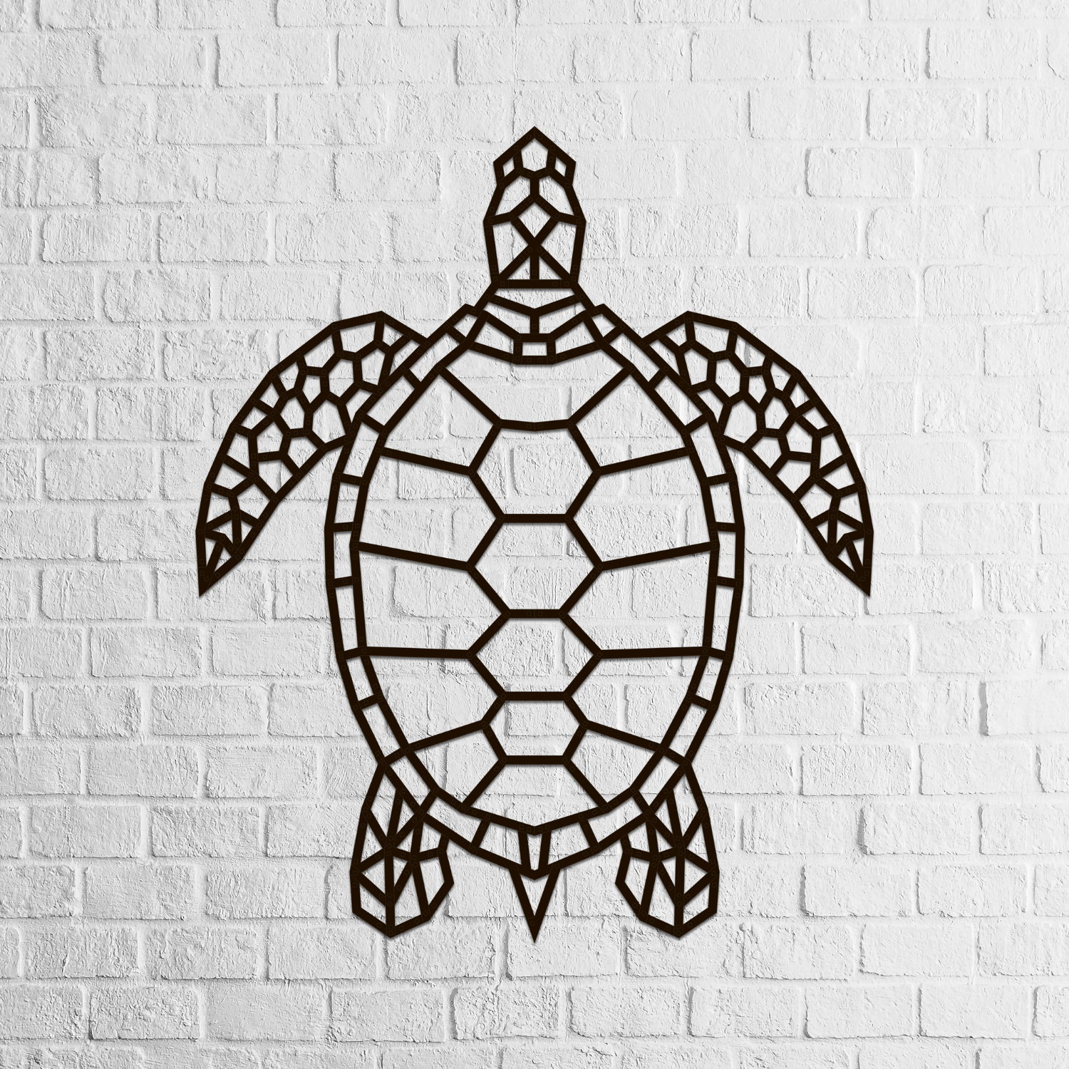 Waterschildpad Muurpuzzel-Muurpuzzel-Eco-Hout-Kunst...