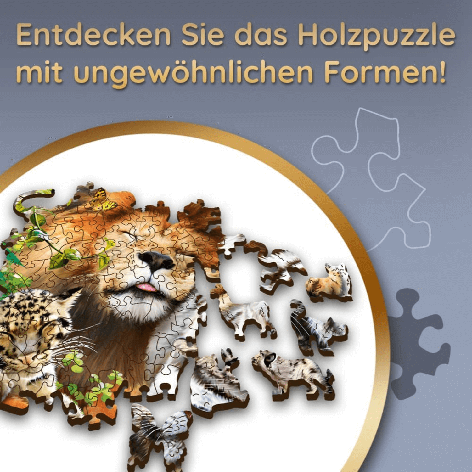 Wildcats in de Jungle | Houten puzzel 500+1-Houten puzzel-TREFL--