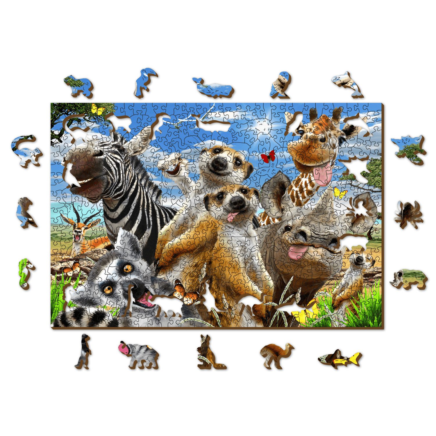 Bienvenue en Afrique Puzzle | Puzzle en bois 505-Puzzle en bois-WoodenCity--