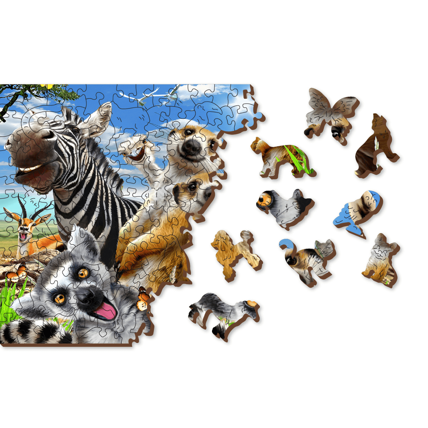 Bienvenue en Afrique Puzzle | Puzzle en bois 505-Puzzle en bois-WoodenCity--