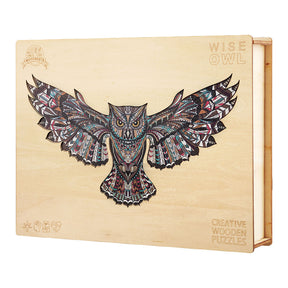 Wise owl wooden puzzle-MagicHolz--