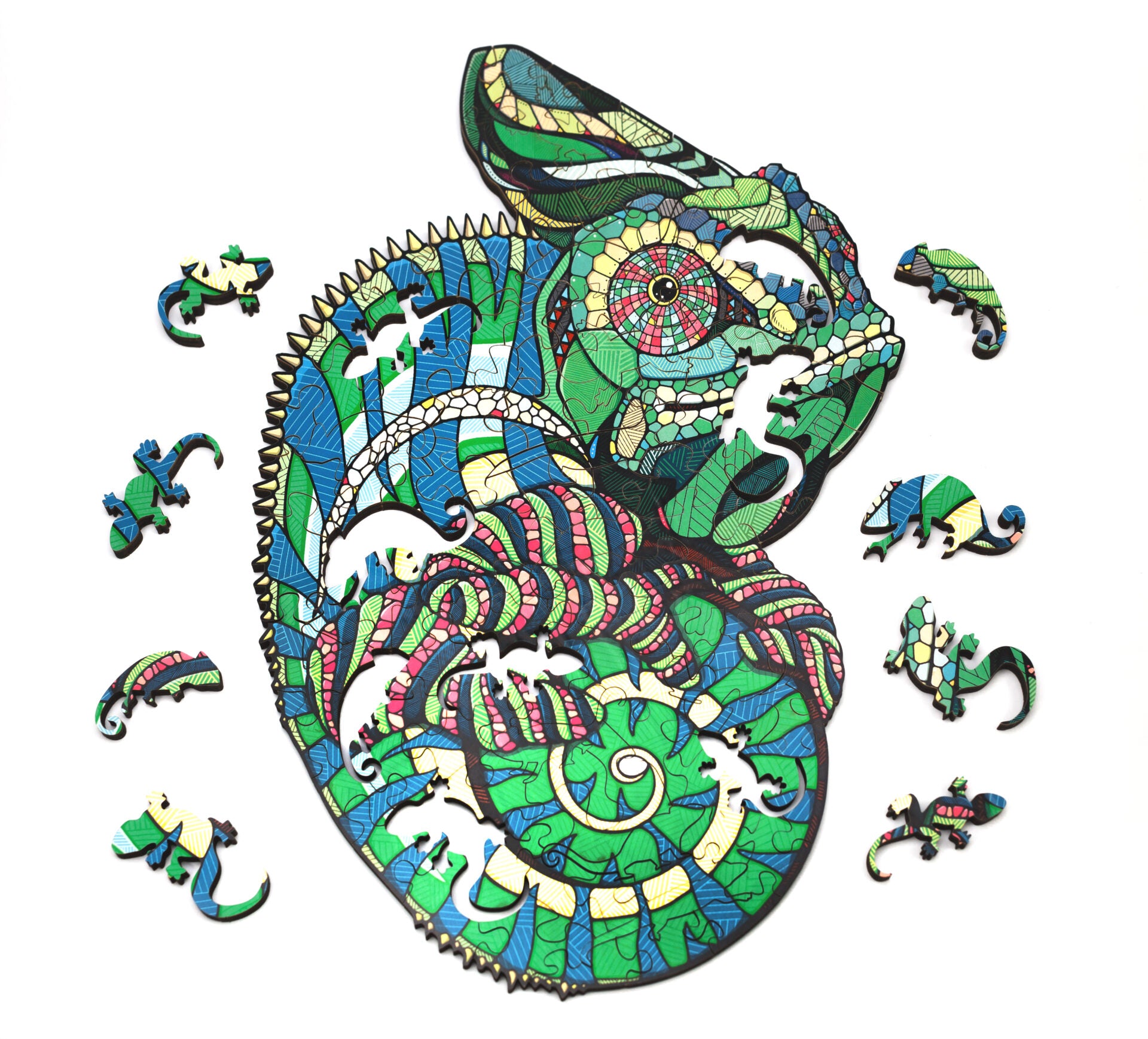 Chameleon Wooden Puzzle-Eco-Wood-Art--