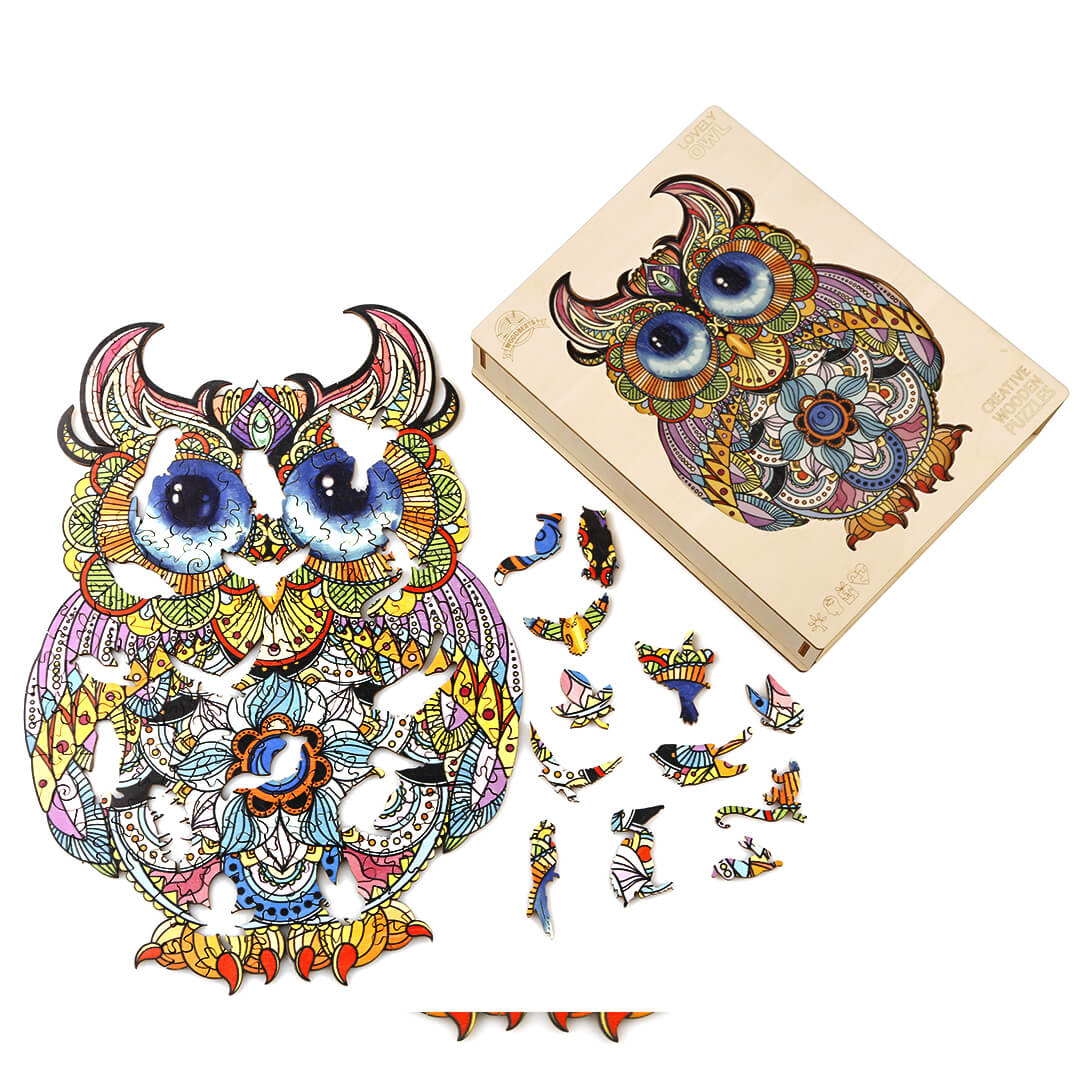 Lovely owl wooden puzzle-MagicHolz--