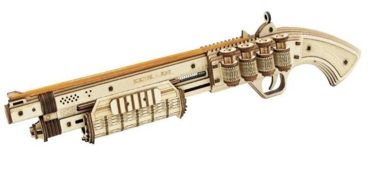 Terminator geweer M870-Mechanische houten puzzel-Robotime--
