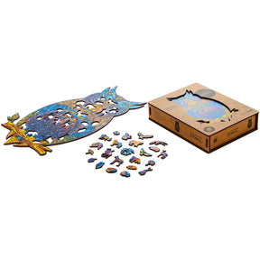 Gracieux puzzle en bois de hibou-Unidragon--