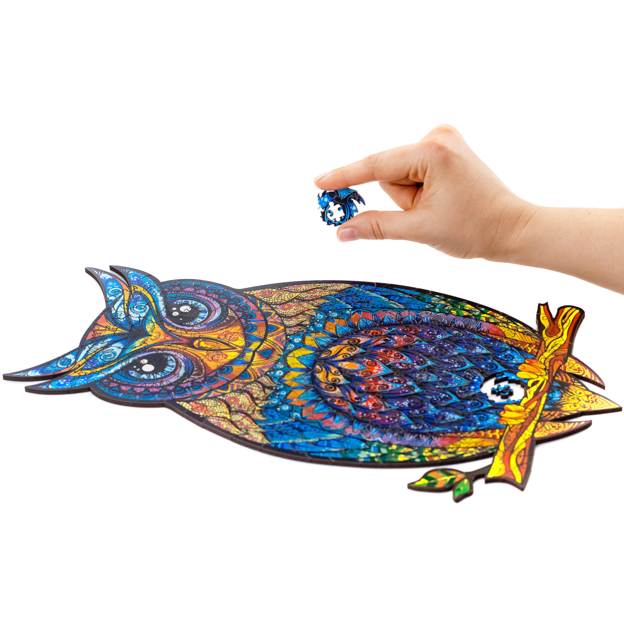 Graceful Owl Wooden Puzzle Unidragon--