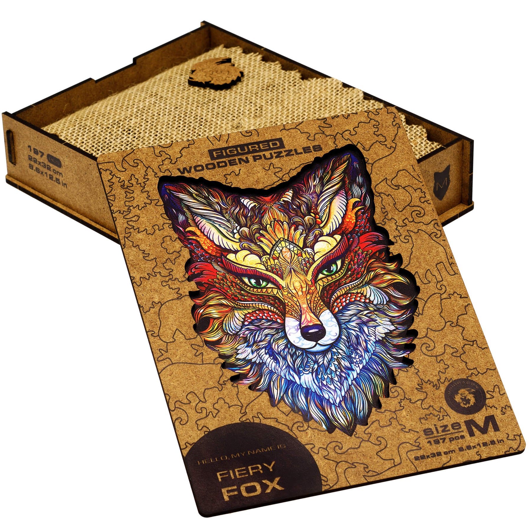 Fire Fox Wooden Puzzle Unidragon--