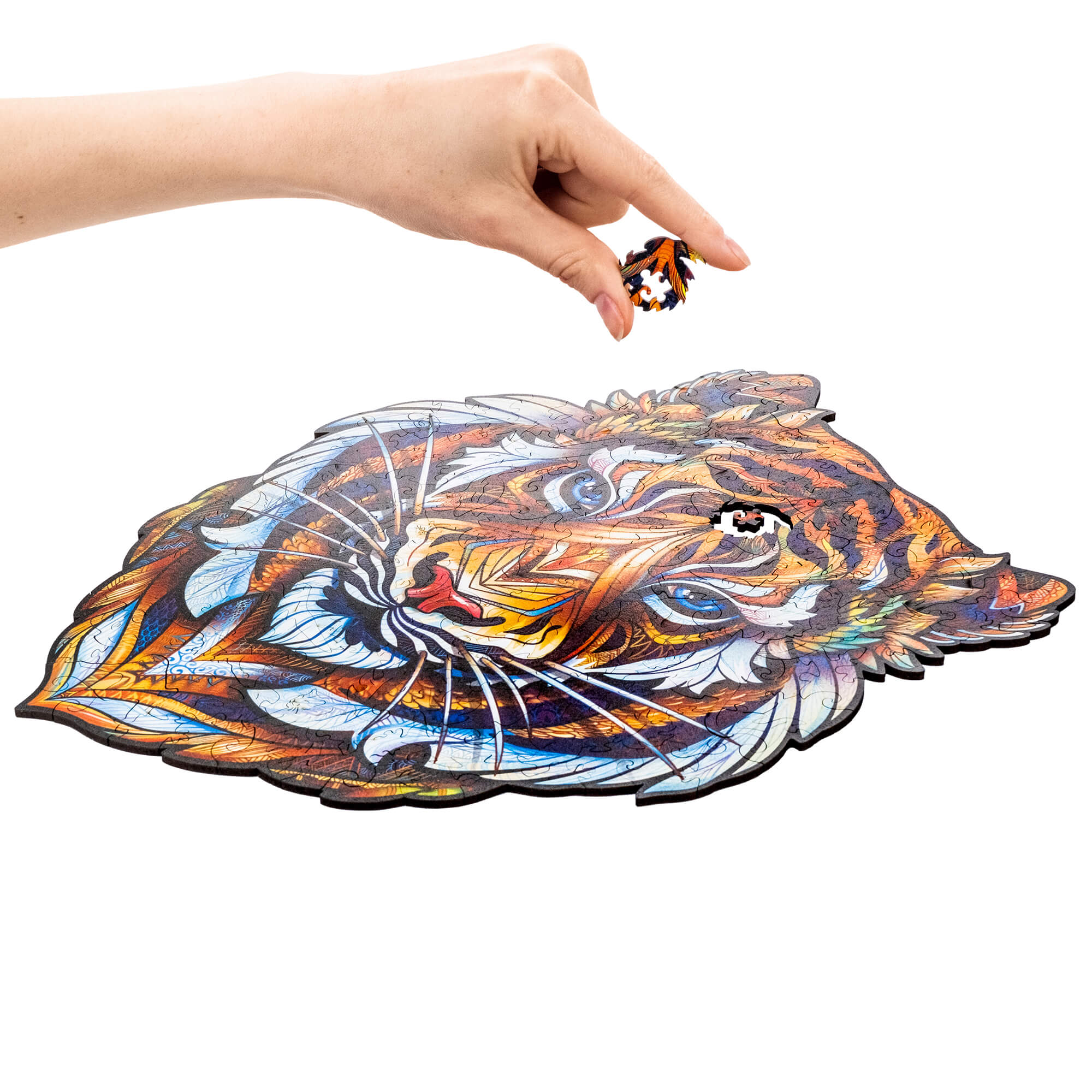 Lovely tiger wooden puzzle unidragon--