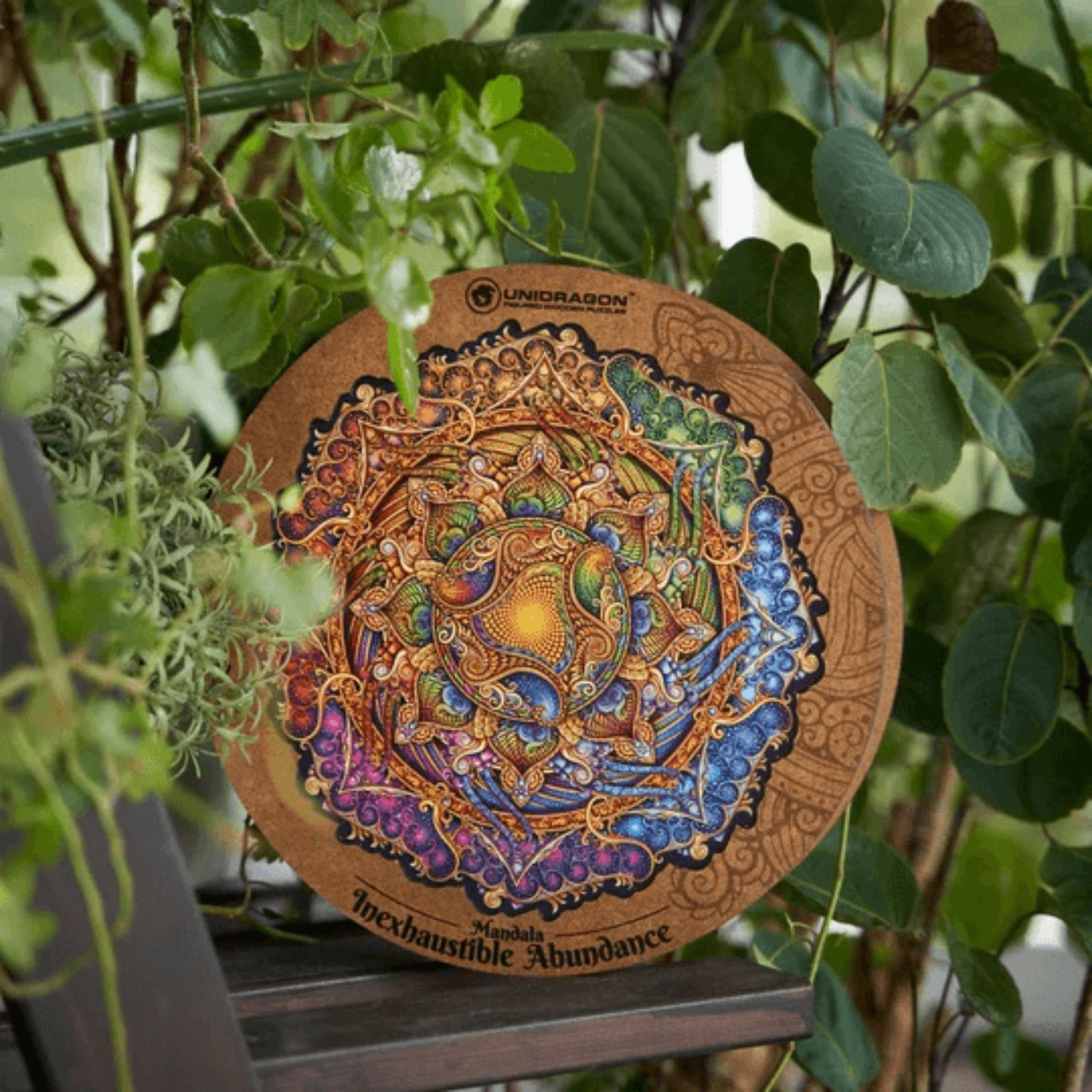 Puzzle Mandala Prospérité inépuisable Puzzle en bois Unidragon
