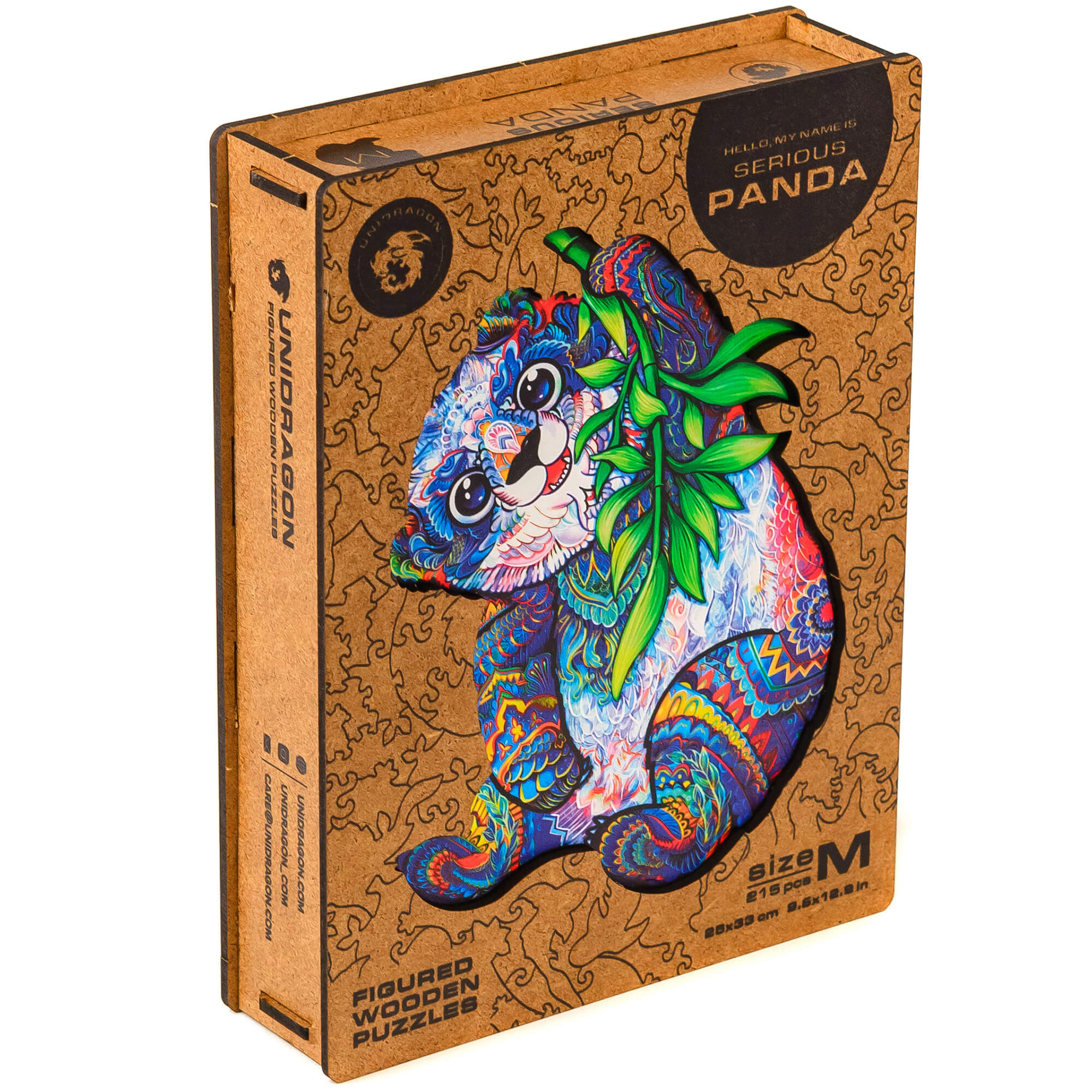 Gevaarlijke Panda Houten Puzzel-Unidragon--