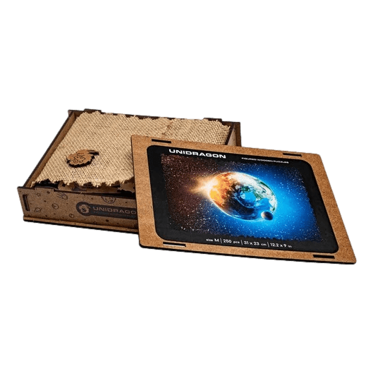 Planet Earth wooden puzzle-Unidragon--