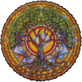 Mandala puzzel | Levensboom Houten puzzel-Unidragon-mandala-boom-van-leven-m-4640157454149