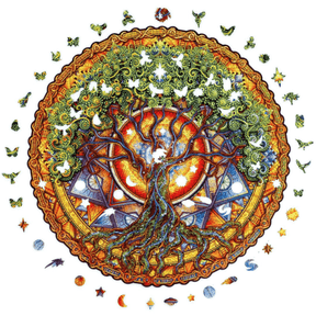 Mandala Puzzle | Tree of Life-Holzpuzzle-Unidragon--