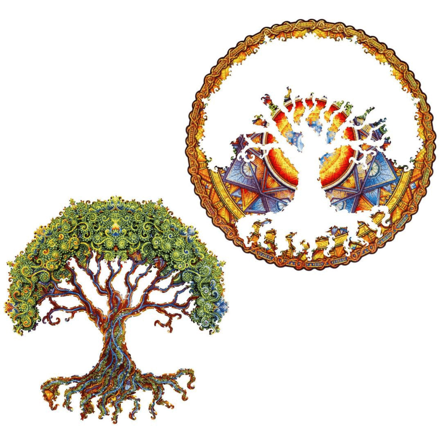 Puzzle Mandala | Arbre de vie-puzzle en bois-Unidragon--